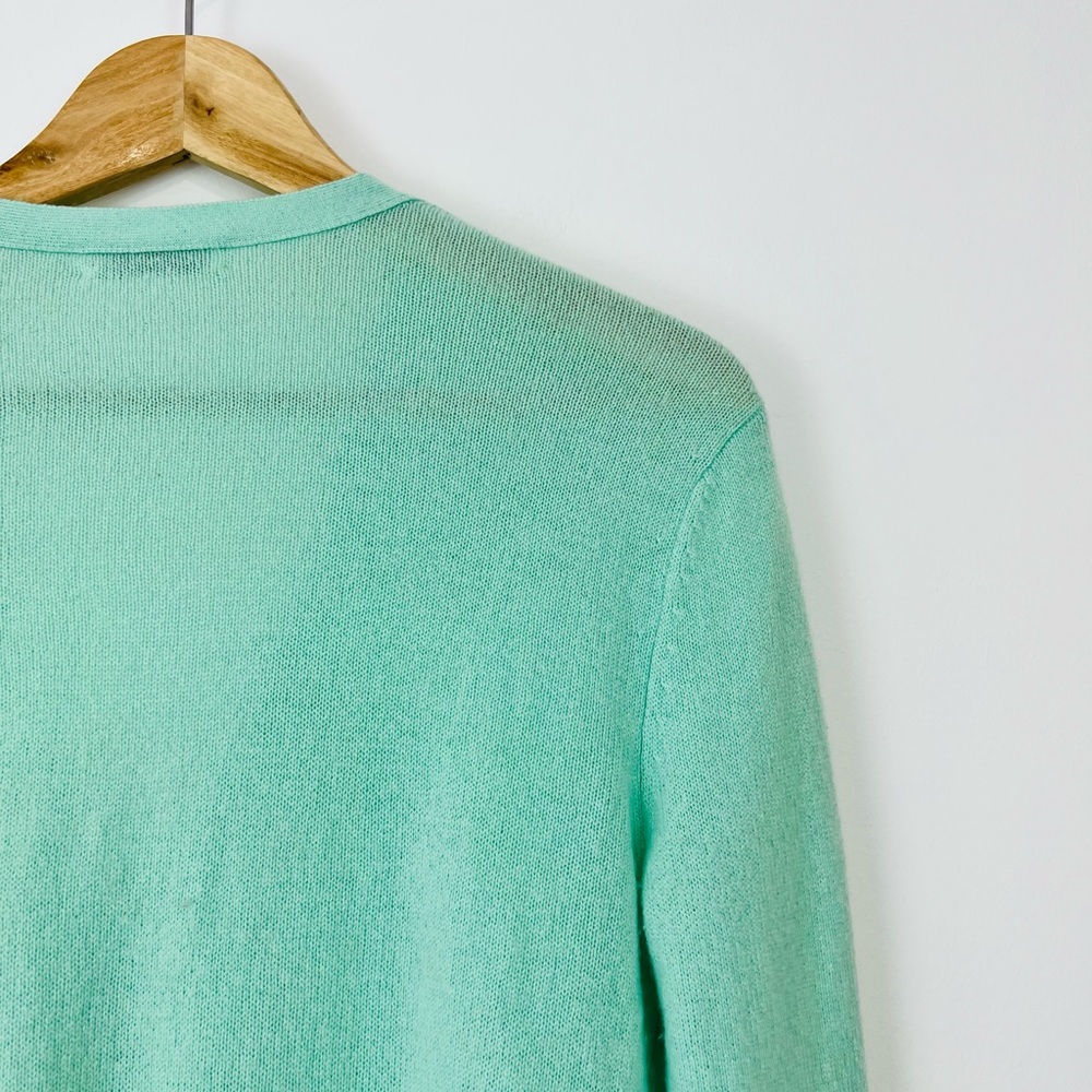 Equipment Turquoise Blue 100% Cashmere Knit Relaxed Fit Cardigan UK XS - Picture 10 of 11